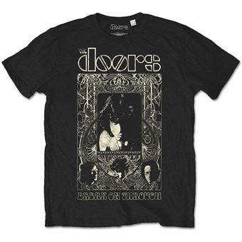 T-shirt thedoors collapsed unisexe noir taille s - 1
