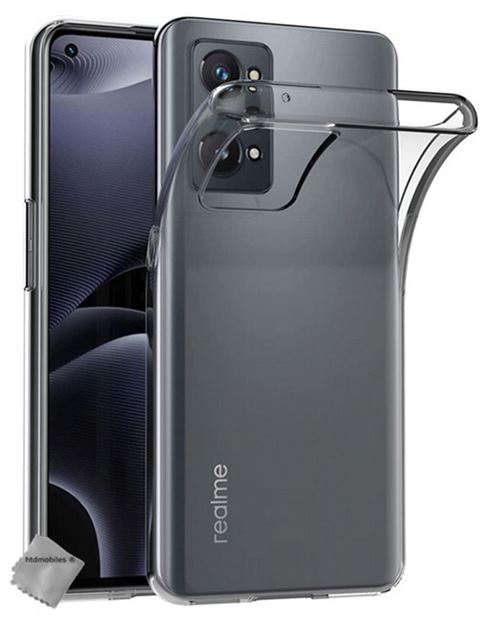 Coque silicone gel fine pour Realme GT Neo 2 5G - verre trempe inclus - TPU TRANSPARENT - htdmobiles