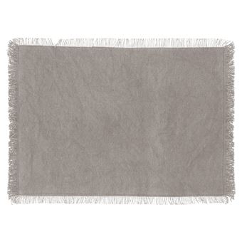 Atmosphera - Set de table en coton MAHA - 45 x 30 cm - Gris - Maha - 1