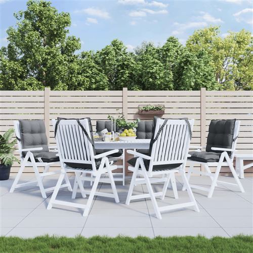 Non Communiqué Anthracite Vidaxl Stoelkussens 6 St Lage Rug Oxford Stof Antracietkleurig377673