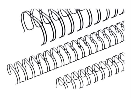 Renz - 14.3 mm - 34 anneaux - A4 (210 x 297 mm) - 120 feuilles - noir - 50 unités fil de ligature