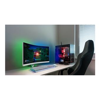 Philips Evnia 5000 34M2C5501A - Écran LED - jeux - incurvé - 34" - 3440 x 1400 WQHD @ 180 Hz - Fast VA - 300 cd/m² - 4000:1 - DisplayHDR 400 - 0.5 ms - 2xHDMI, DisplayPort - haut-parleurs - blanc
