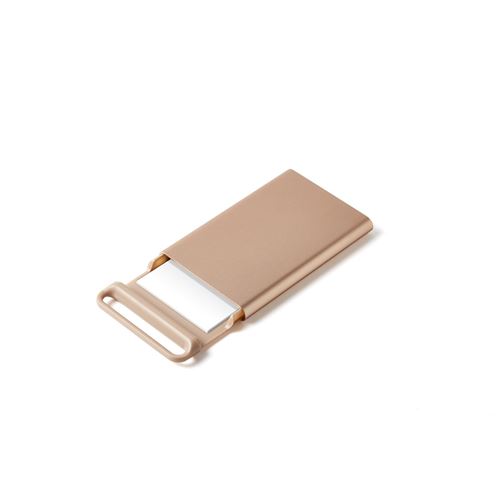 Étui pour 15 cartes de visite NOMADAY CARD LEXON Aluminium Jaune or