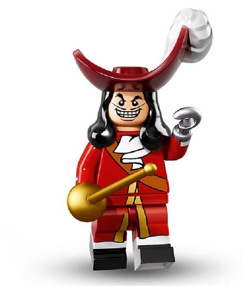 Lego Minifigures Disney 71012 - N°16- Captain Hook (1 sachet ENTRE-OUVERT)