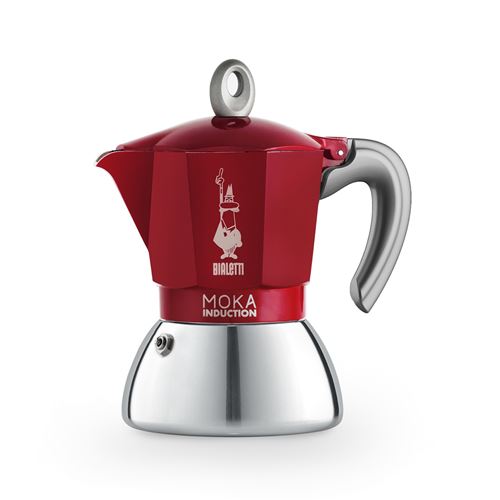 Cafetière italienne Moka induction 4 tasses rouge - Bialetti - Rouge - Aluminium