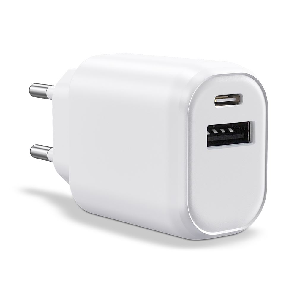 Chargeur USB c,NITASA 30W 2 Port Rapide PD USB Type-C Adaptateur