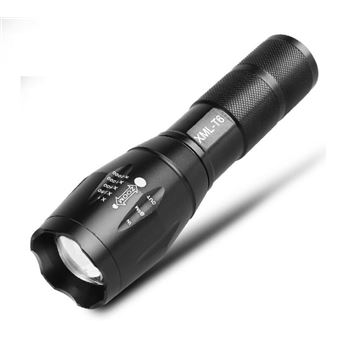 Pack De 2 Lampes Torches LED 1500 Lumens – Zoom, étanches, 5 Modes – Pour Camping Et Bricolage