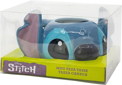 Disney stitch - coffret mug 3d et bouteille 850 ml, petits cadeaux