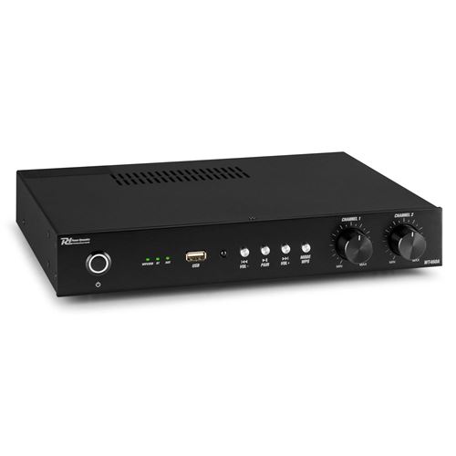 Power Dynamics Wt460A Amplificateur Stéréo WiFi 2 Canaux Avec Bluetooth - 240 Watts, Multiroom, Airplay, Dlna, Usb, Ethernet