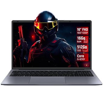 PC Portable 15.6" Full HD - Intel Core I5-8210Y, 24 Go RAM, 512 Go SSD + Slot Extensible, WiFi 5, Windows 11 Pro - Ultra-léger 1.5 Kg
