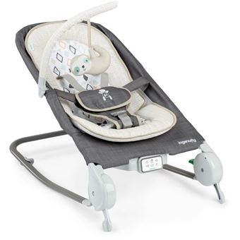 Ingenuity Transat Massage Ventre - Parker, Position Fixe Ou A Bascule, Pliage Ultra-Compact Avec Sac De Rangement Fourni - 1