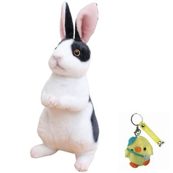 Porte-clef Lapin Peluche - Noir