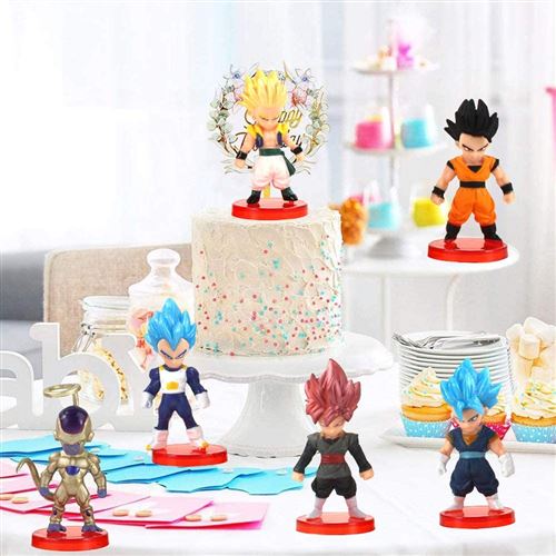 4€34 sur 16pcs petite figurine Dragon Ball en PVC ensemble jouets Goku pour  enfant ornements décoration gâteau d'anniversaire 7CM - Figurine pour enfant  - Achat & prix