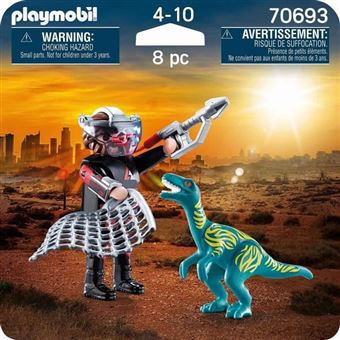 Playmobil Duo 70693 Braconnier et Vélociraptor