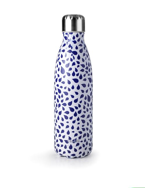 Non Communiqué Bleu Bouteille Isotherme Double Paroi 500 Ml Drop