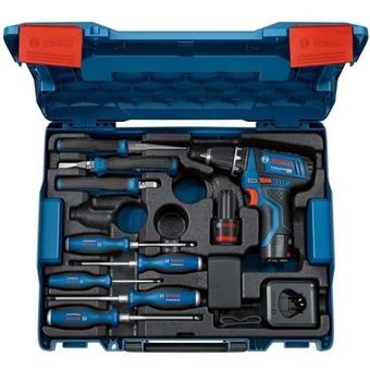 Perceuse-visseuse GSR 12V-15 + outillage à main + 2 batteries 2.0Ah + Chargeur GAL 12V-20 - 060186810R - 1