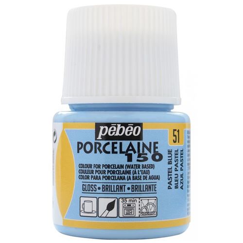 P&eacute;b&eacute;o Porcelaine P150 Peinture 45 ml Bleu Pastel