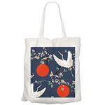 Fabulous Grand sac pour shopping Japon Grue Estampe
