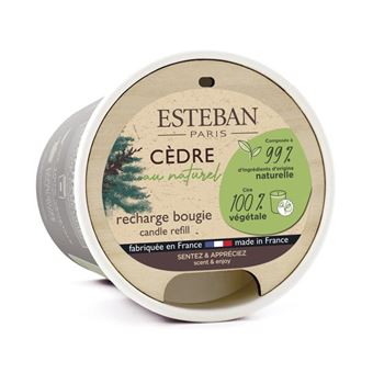 Recharge pour bougie Cèdre naturel 180g