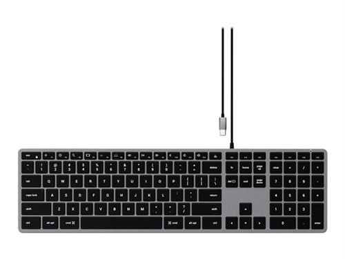 Satechi - Slim W3 - Clavier rétroéclairé - USB-C - AZERTY - Clair - Image 3