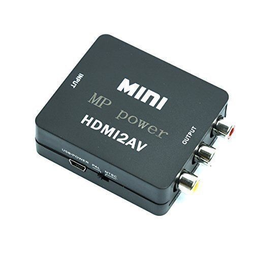 HDMI vers AV Composite RCA CVBS adaptateur (Noir)