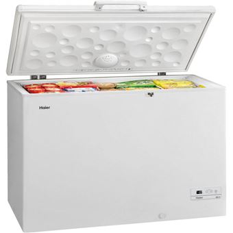 Haier HCE429F - Coffre - pose libre - largeur : 141 cm - profondeur : 74.5 cm - hauteur : 84.5 cm - 413 litres - classe F - blanc