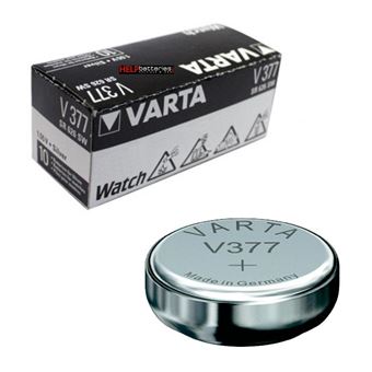 VARTA - Pile bouton pour montre : V377 SR66 SR626SW Oxyde d'Argent 1,55V 27  mAh