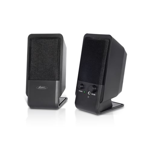 Suza International SoundPhonic 2.0 - Haut-parleurs - pour PC - 4 Watt (Totale) - noir
