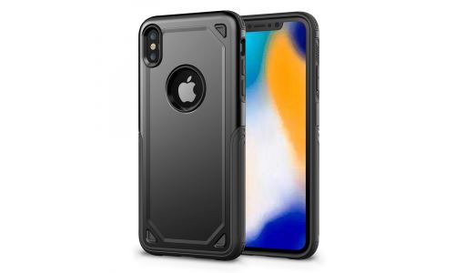 Coque hybride iPhone XR renforcée coloris noir