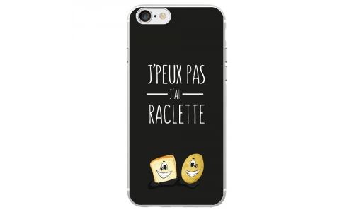 Coque souple pour Apple iPhone 7 avec impression Motifs J'peux pas j'ai raclette