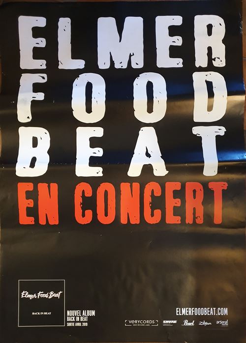 Elmer Food Beat - Back in Beat En Concert - 70x100cm - Affiche