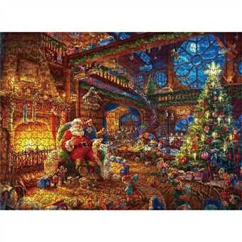19€05 sur Puzzle Père Noël en 1000 pièces Défiez-vous avec des Cadeau  d'anniversaire - Blanc - Puzzle - Achat & prix