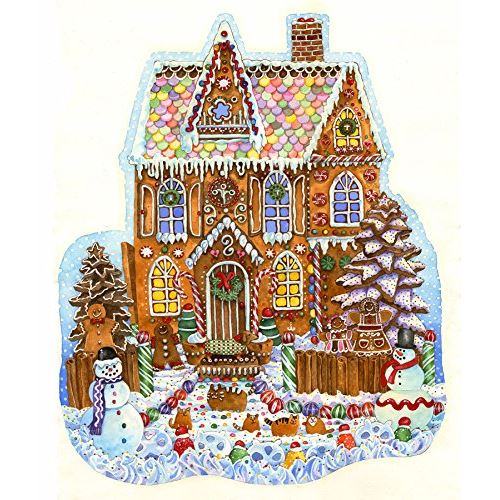 Gingerbread House Shaped 1000 Piece Jigsaw Puzzle by SunsOut