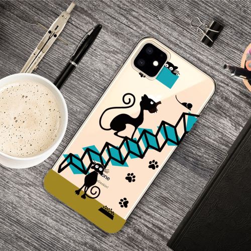 Coque en TPU impression de motifs souple Chats noirs pour votre Apple iPhone XR 6.1 pouces (2019)