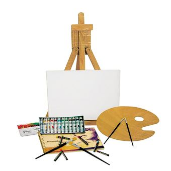 Lot De Peinturematériel De Peinture Acrylique Avec Chevalet