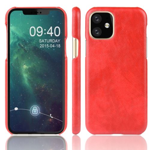 Etui en PU rigide rouge pour votre Apple iPhone 5.8 pouces (2019)