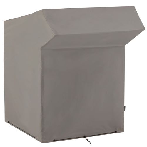 Housse de panier de plage 128x105x165/140 cm Gris