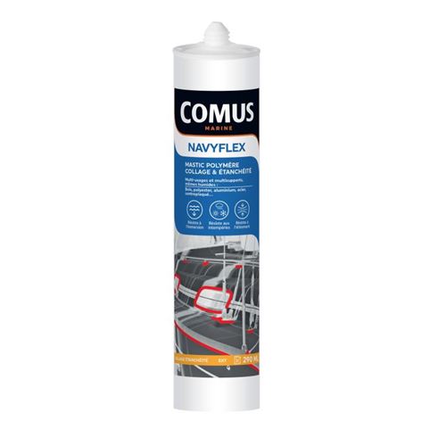 Navyflex Colle Polymere Incolore 290 Ml - Mastic élastomère à Base De Polymère Ms - Comus Marine