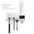 UV Porte Brosse à Dents Avec Distributeur de Dentifrice Désinfection 99,99% Installation sans trou - Blanc