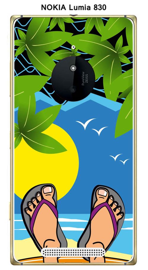 Coque Nokia Lumia 830 design claquettes
