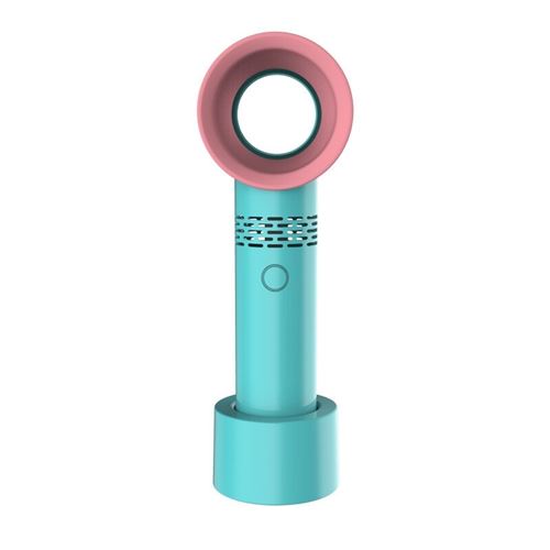 Mini ventilateur Rechargeable USB Sans Pale Name F09 4 vitesses du vent Vert