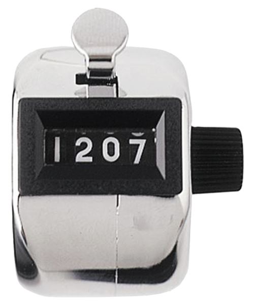 Rucanor compteur de tours sans pied 3 x 4 cm d'argent