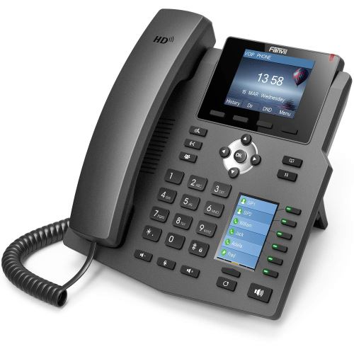 Fanvil X4 Téléphone IP d'entreprise 30 touches LCD LED