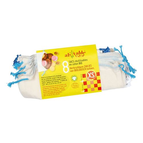 Lot de 8 sacs réutilisables - XS - Ah! Table!
