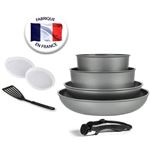 Batterie de cuisine de 8 pièces Arthur Martin AMD180 Noir