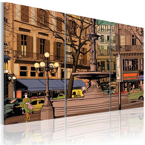Artgeist - Tableau - Soirée calme à Paris 60x40