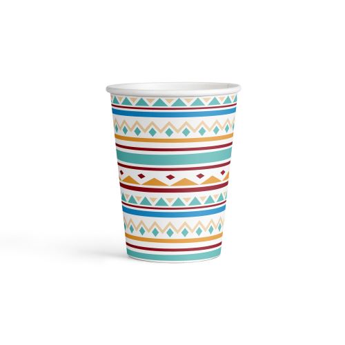 Amscan tasses indiennes 250 ml papier 8 pièces