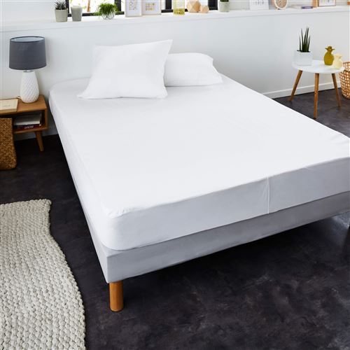 Protège matelas Anti Acariens Molleton 100% coton silencieux 180x200