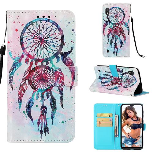 Etui en PU support motif imprimé attrapeur de rêves pour votre Samsung Galaxy A10