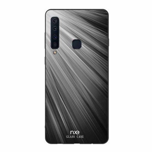 Coque en TPU hybride pour l'impression de motifs blanc/noir pour votre Samsung Galaxy A9 (2018)/A9 Star Pro/A9s